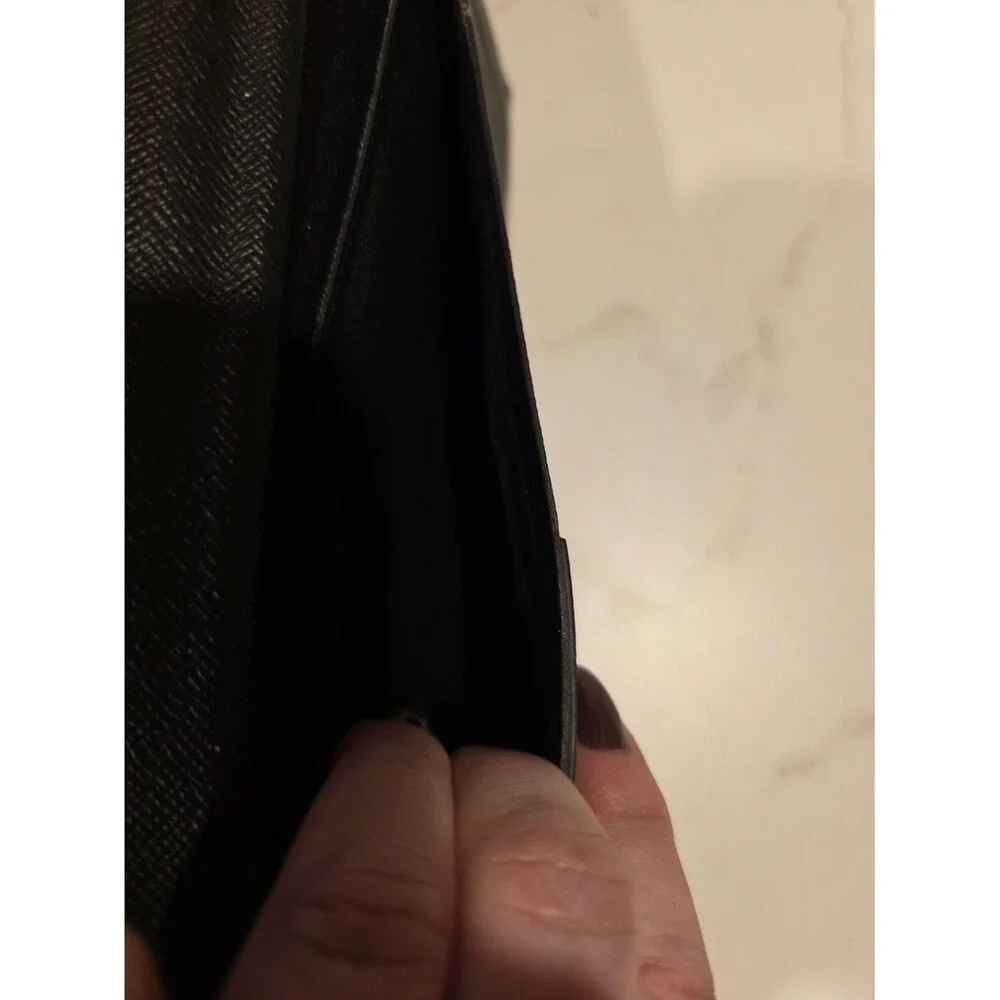 Louis Vuitton Damier Graphite Long Wallet Black Gray Made in France